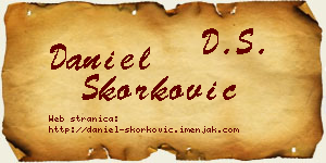 Daniel Skorković vizit kartica